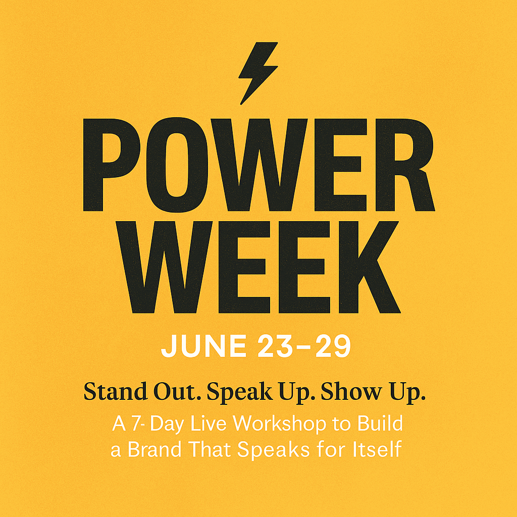 POWER WEEK | 7-Day Live Workshop Main image