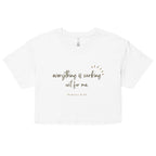 Romans 8:28 Crop Top